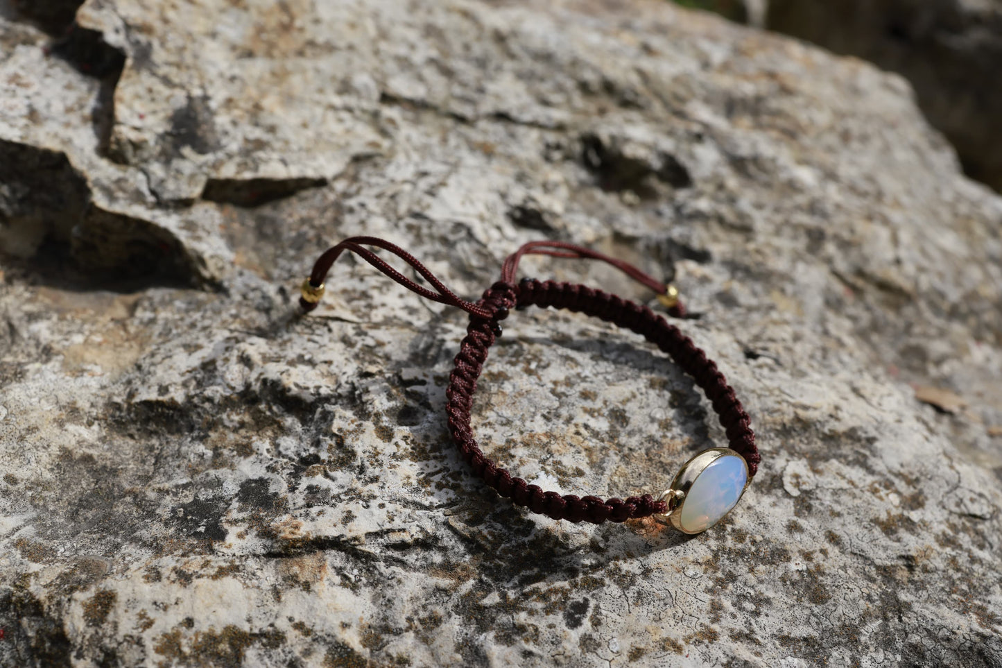 The Moonlit Bond - Gold plated shamballa bracelet