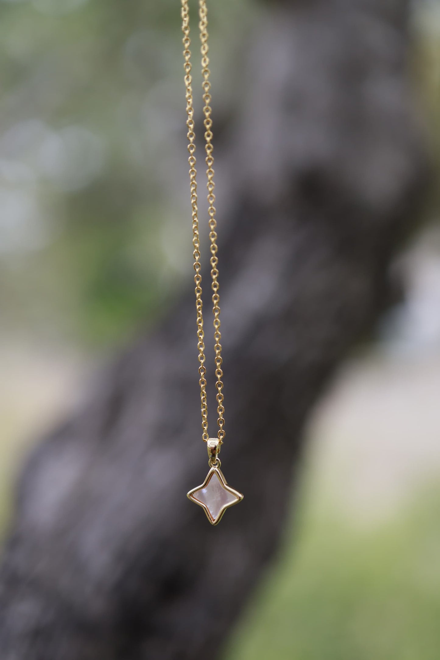 The Shimmer Drop - Gold plated necklace
