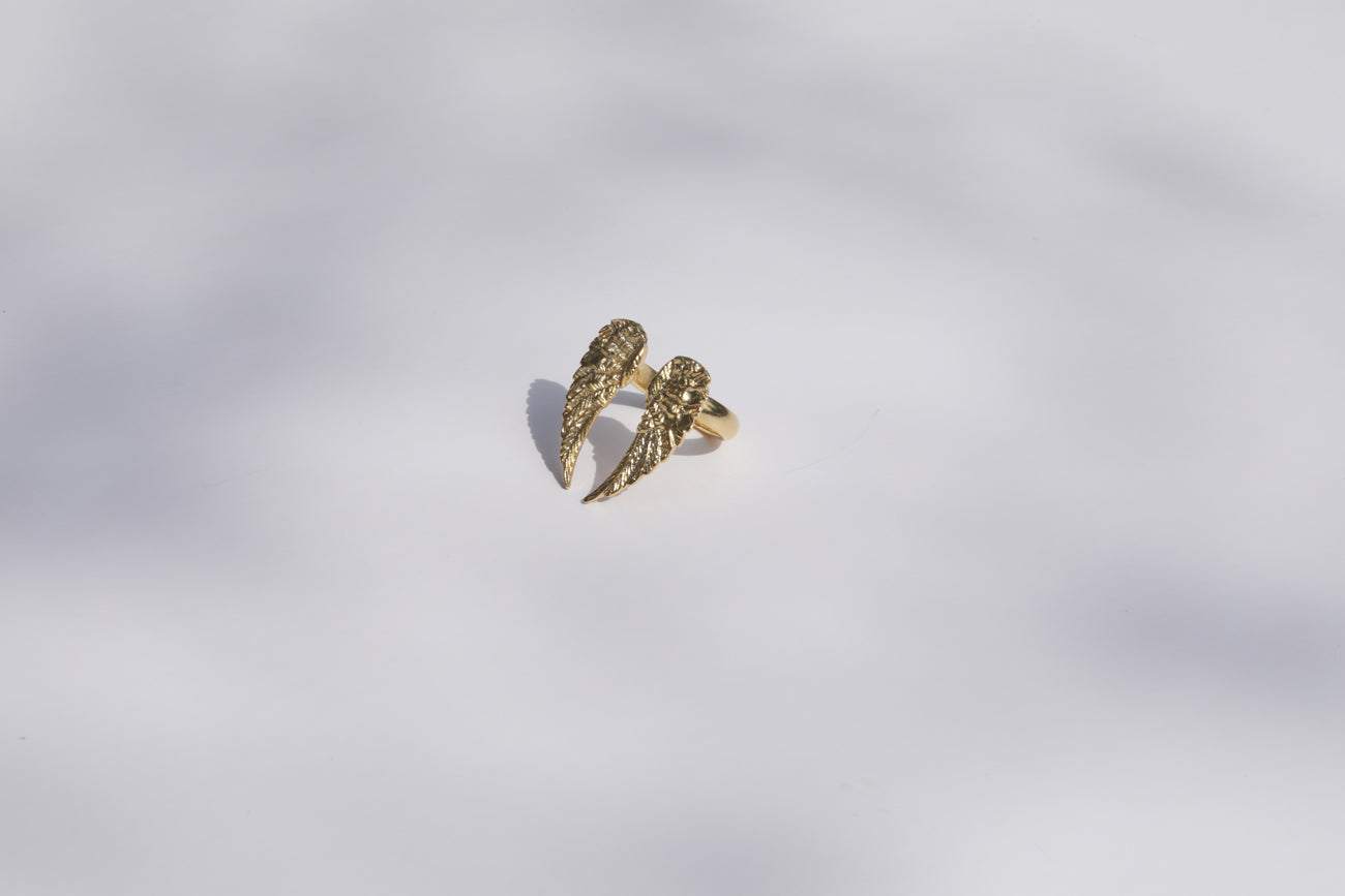 The Heavenly Wings - Gold plated earrings