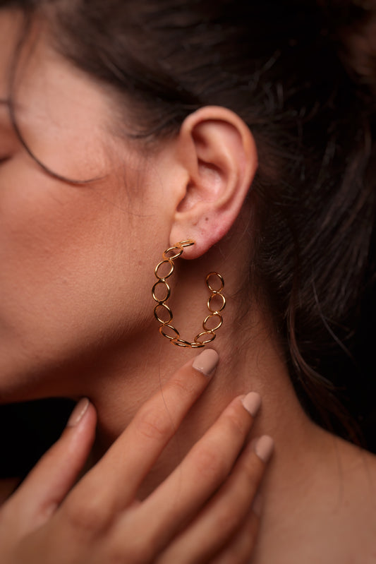 The Corona - Gold plated earrings
