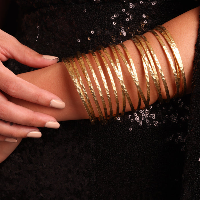 The Aurora - Gold plated bracelet bangle