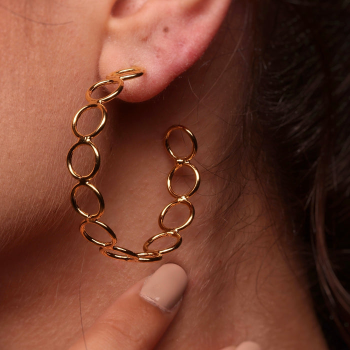 The Corona - Gold plated earrings