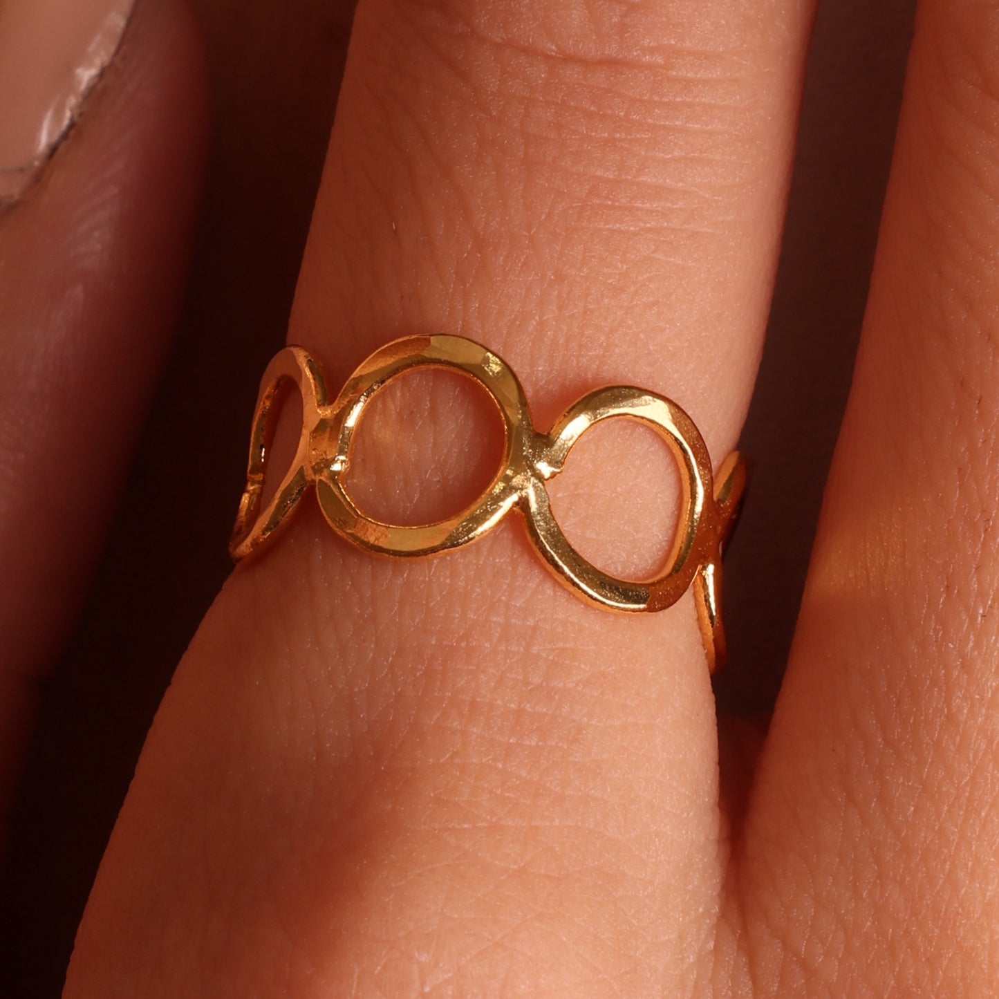 The Meridian - Gold plated ring