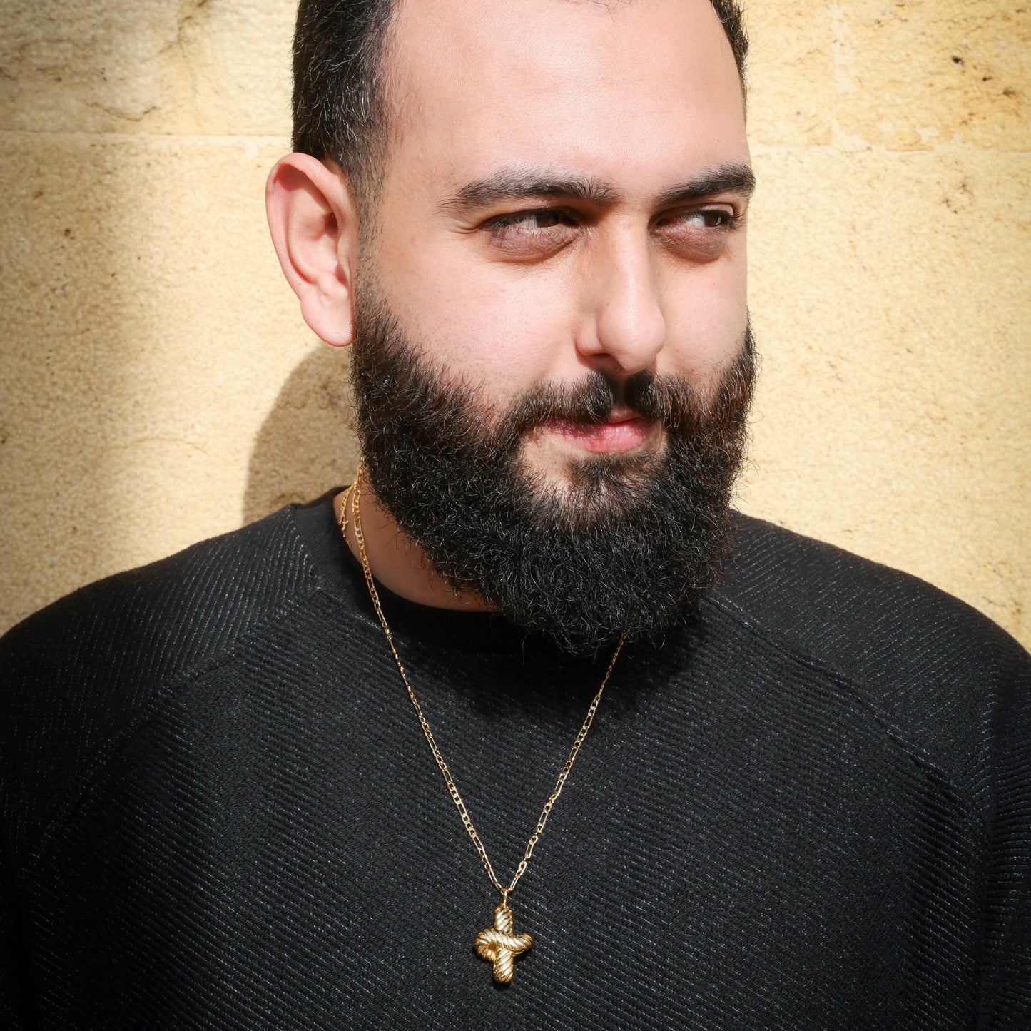 The Promise - Gold-plated necklace (men)