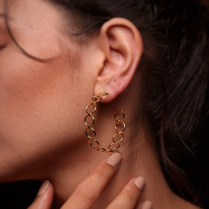 The Corona - Gold plated earrings