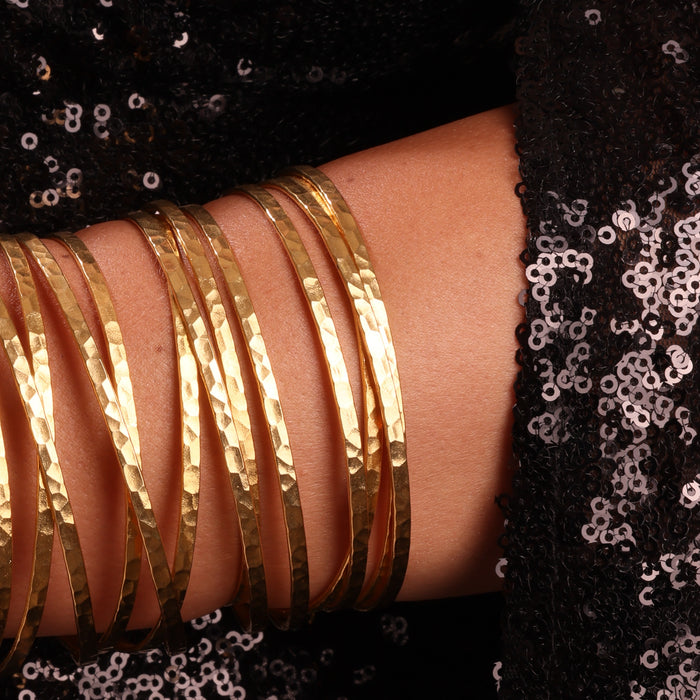 The Aurora - Gold plated bracelet bangle