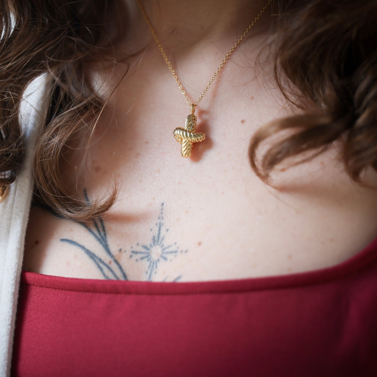 The Connection - Gold-plated necklace (women)