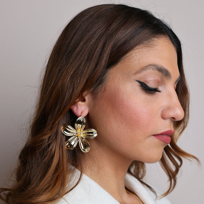 The Grace - Gold-plated earrings