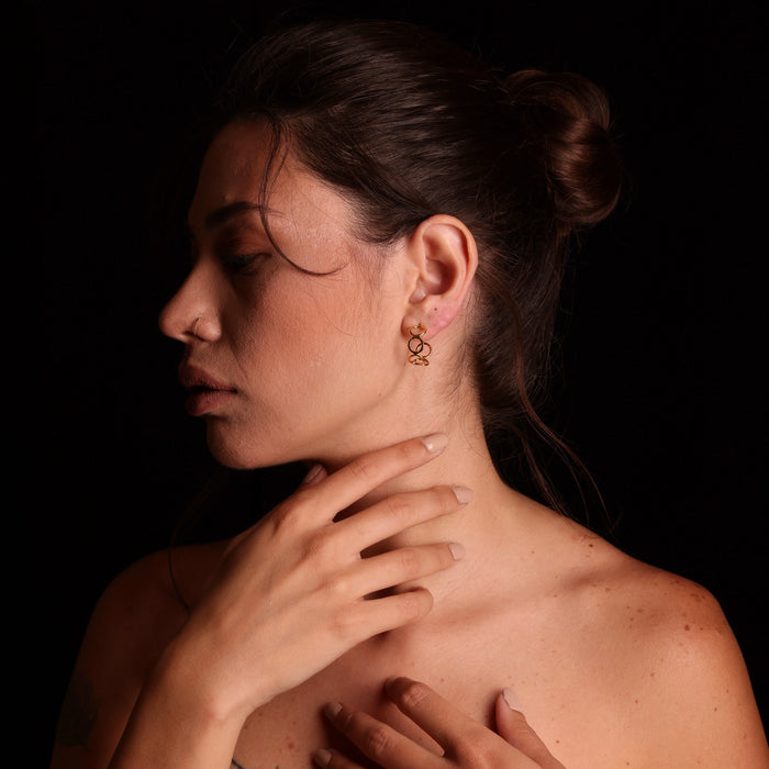 The Dawn - Gold plated earrings