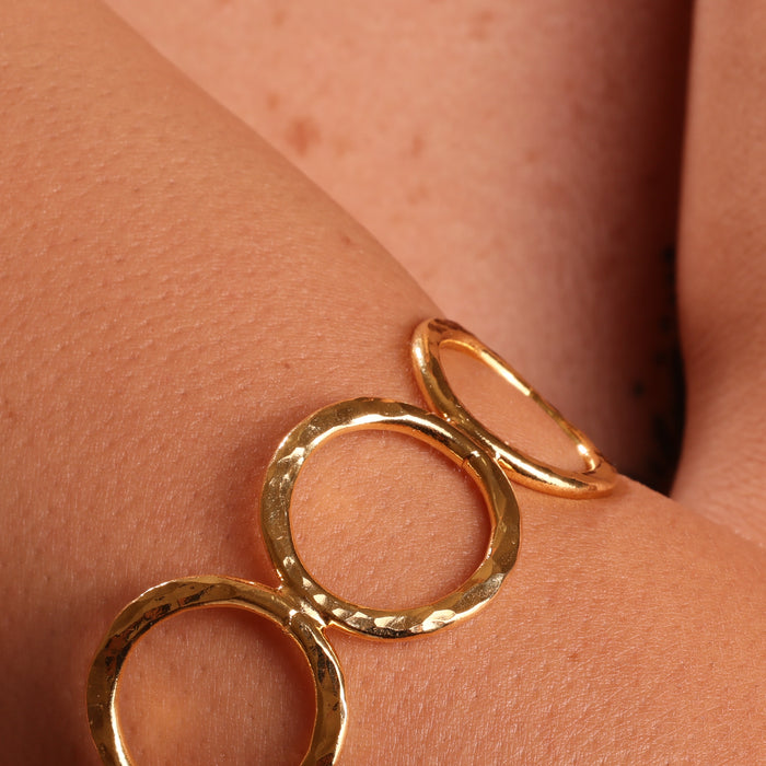 The Eclipse - Gold plated bracelet bangle