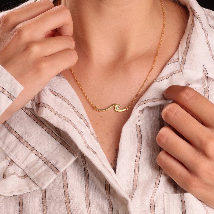 Angy’s Golden Wave - Gold plated necklace