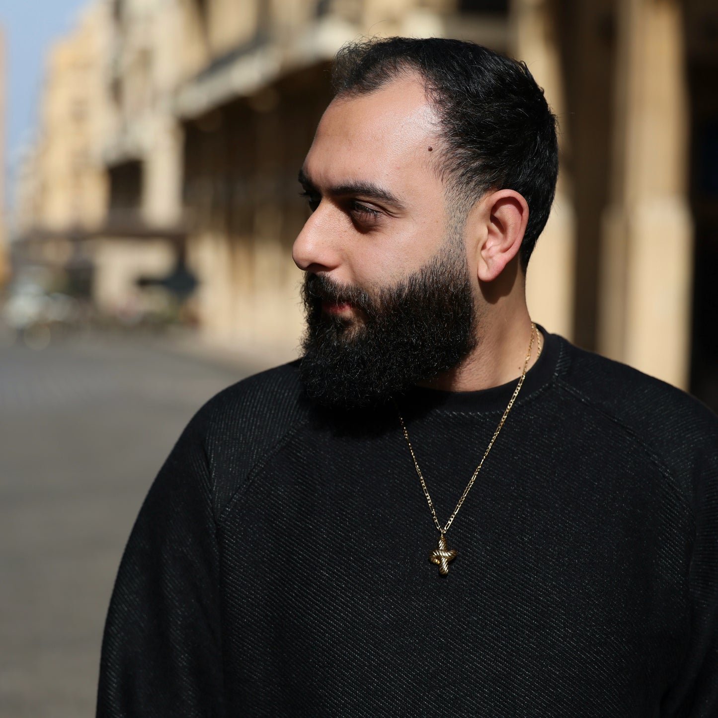 The Promise - Gold-plated necklace (men)