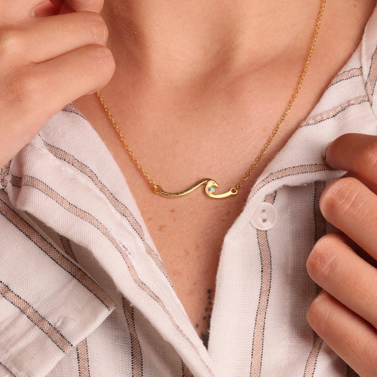 Angy’s Golden Wave - Gold plated necklace