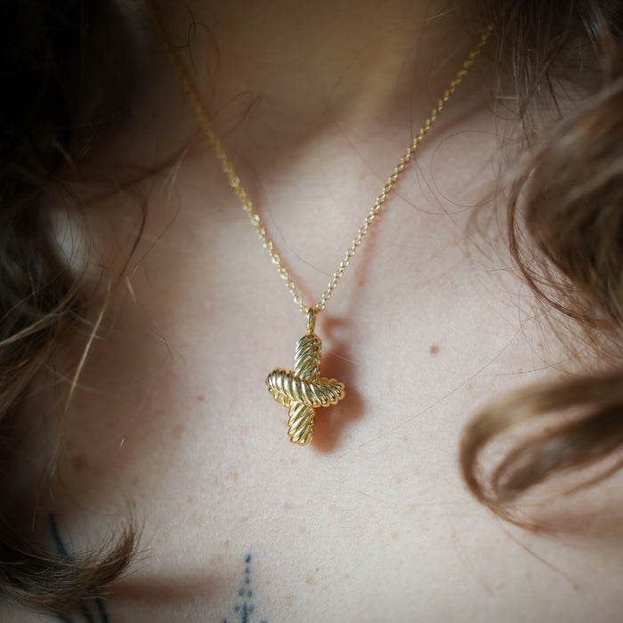 The Connection - Gold-plated necklace (women)