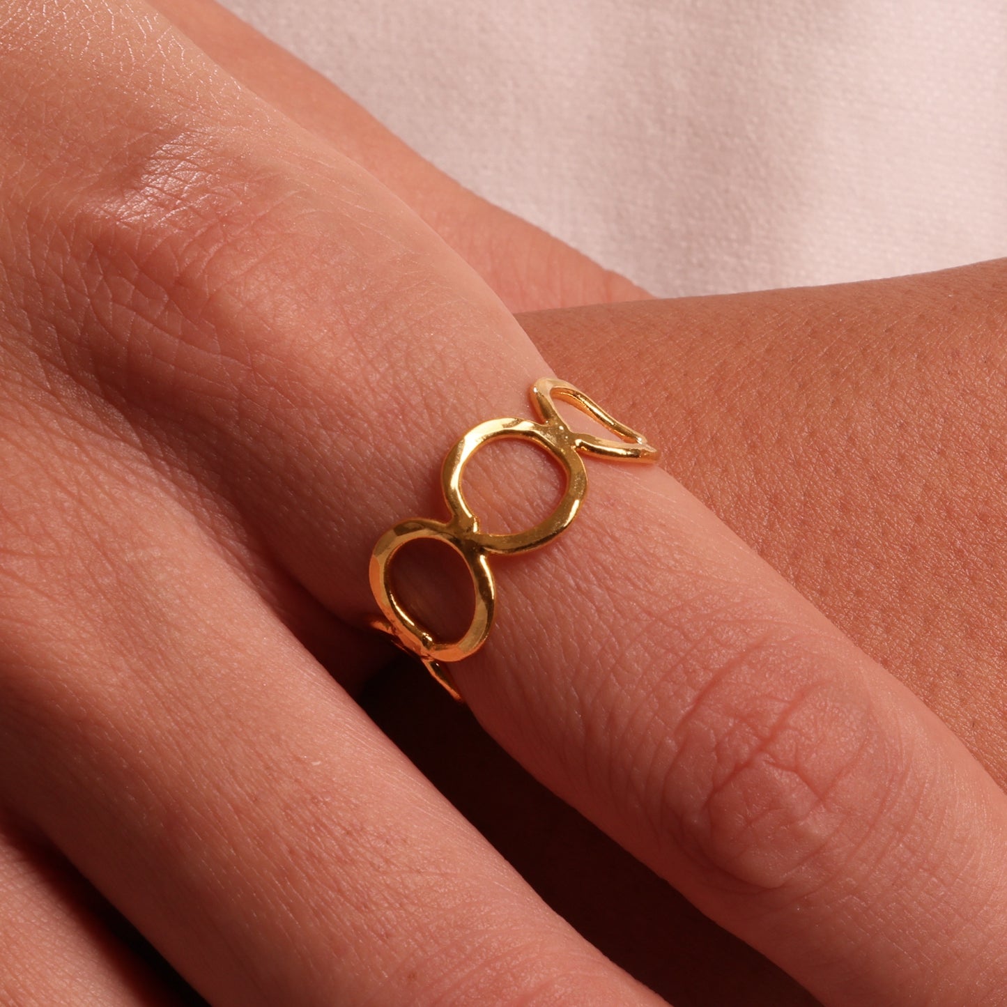The Meridian - Gold plated ring