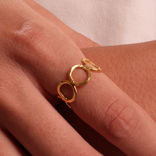 The Meridian - Gold plated ring