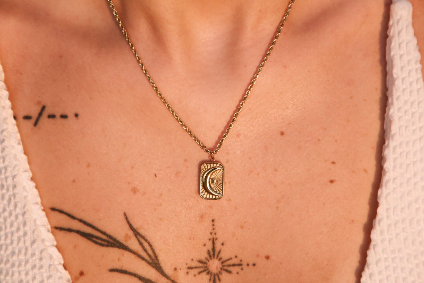 The Lunar Ray - Stainless steel necklace