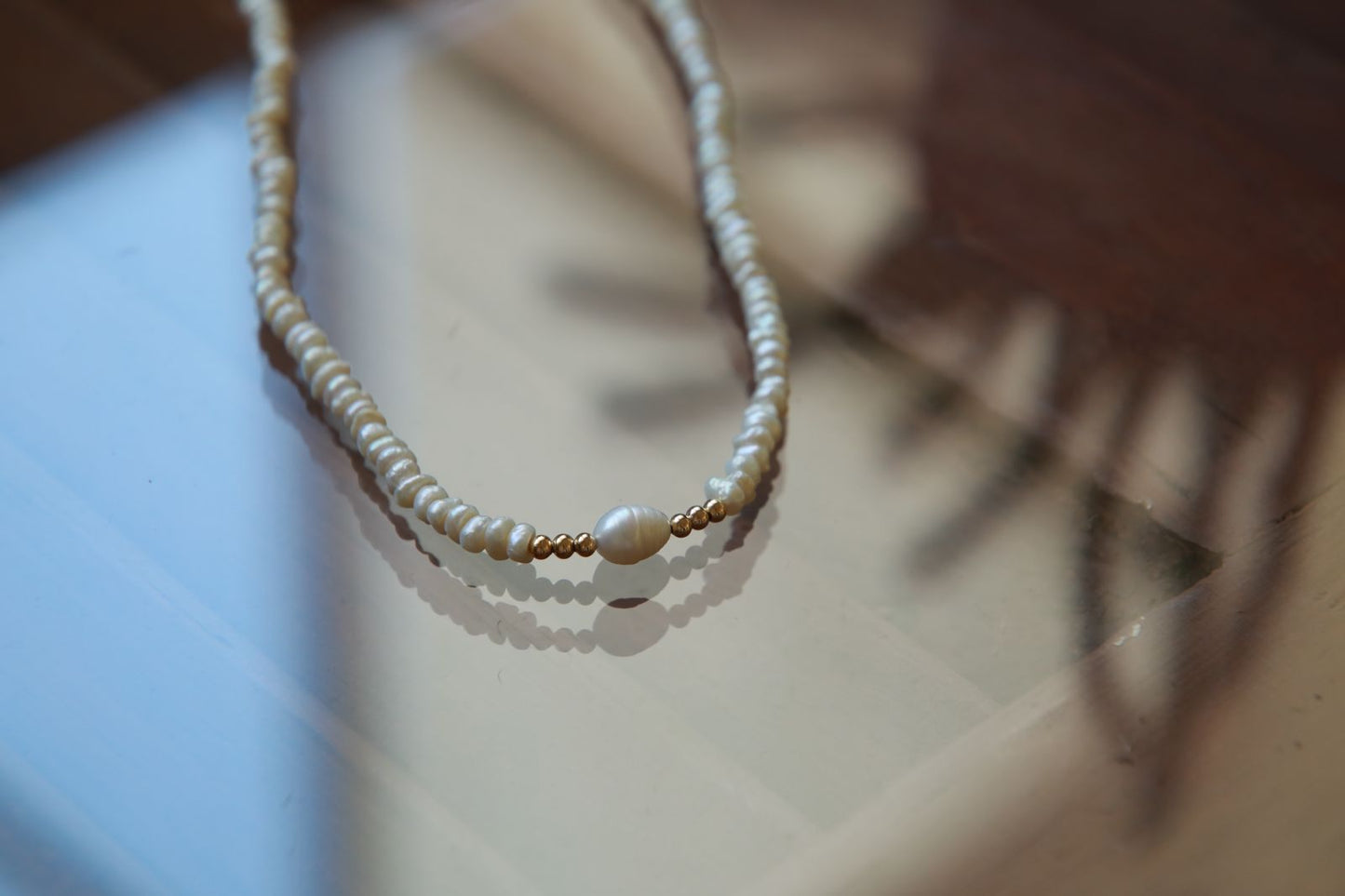 The Pearl Harmony - Gold plated necklace