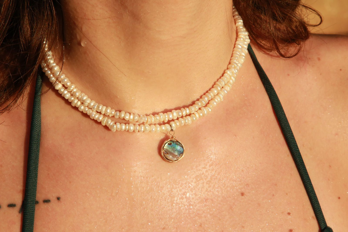 The Verdant Shell - Gold plated necklace