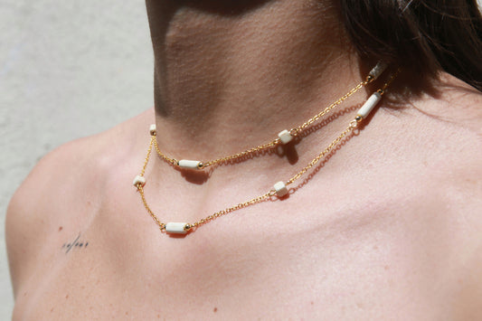 The Ivory Chain - Gold plated necklace