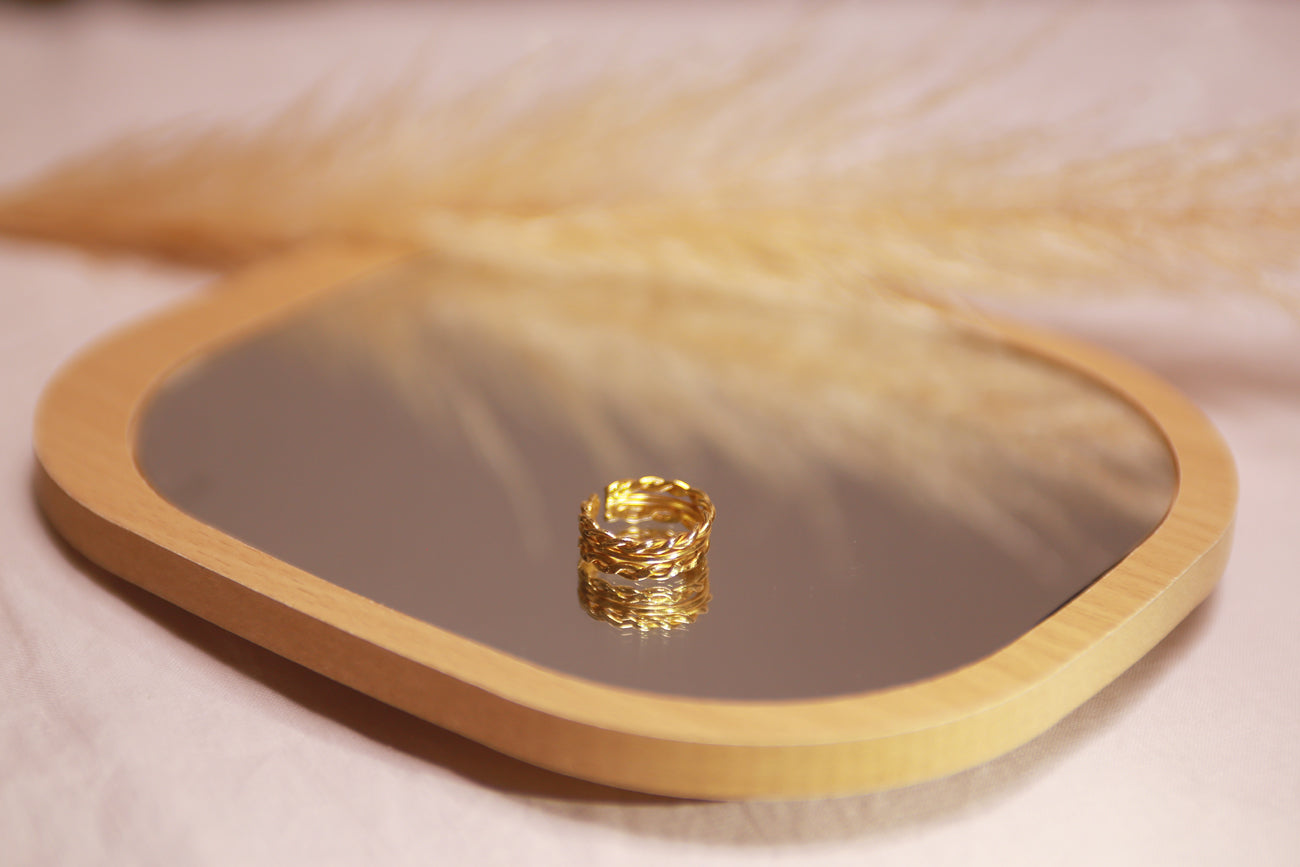 The Trinity Radiance - Gold plated ring