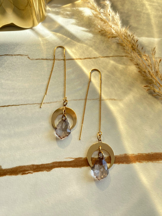 The Celestial Dance - Gold plated earrings