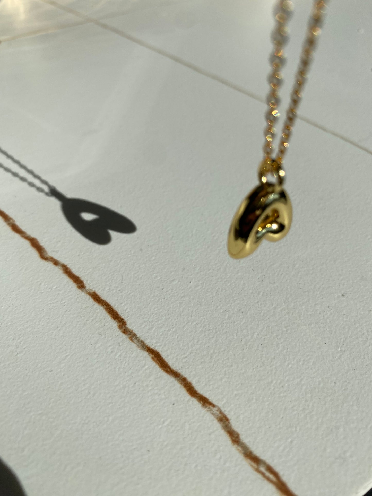 The Bubble Charm - Gold plated necklace