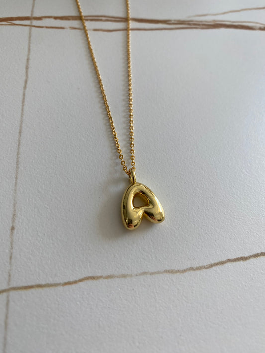 The Bubble Charm - Gold plated necklace