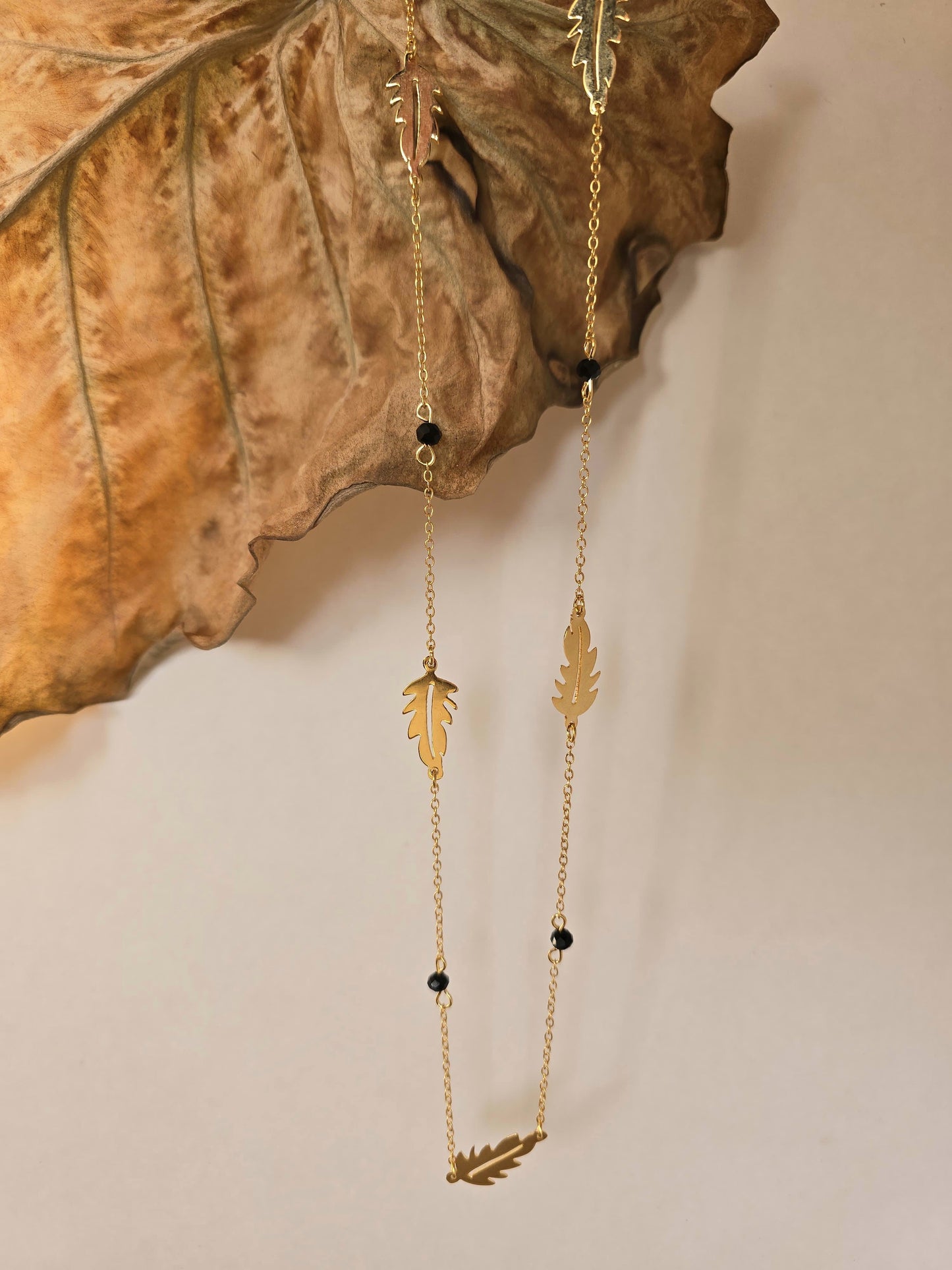 The Nightfall Cascade - Gold plated necklace